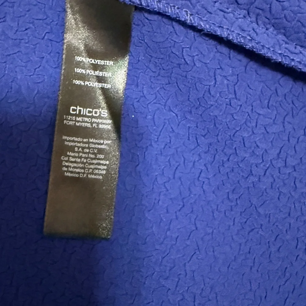 Chico's Royal Blue Open Front Blazer, size 1